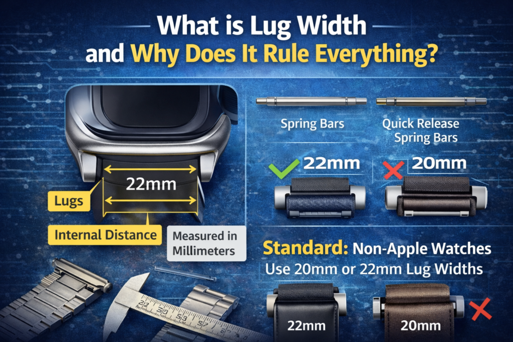 What Size Are Typical Smartwatch Wristbands? Ultimate Guide for the Perfect Fit 5 what is lug width smartwatch bands 20mm 22mm